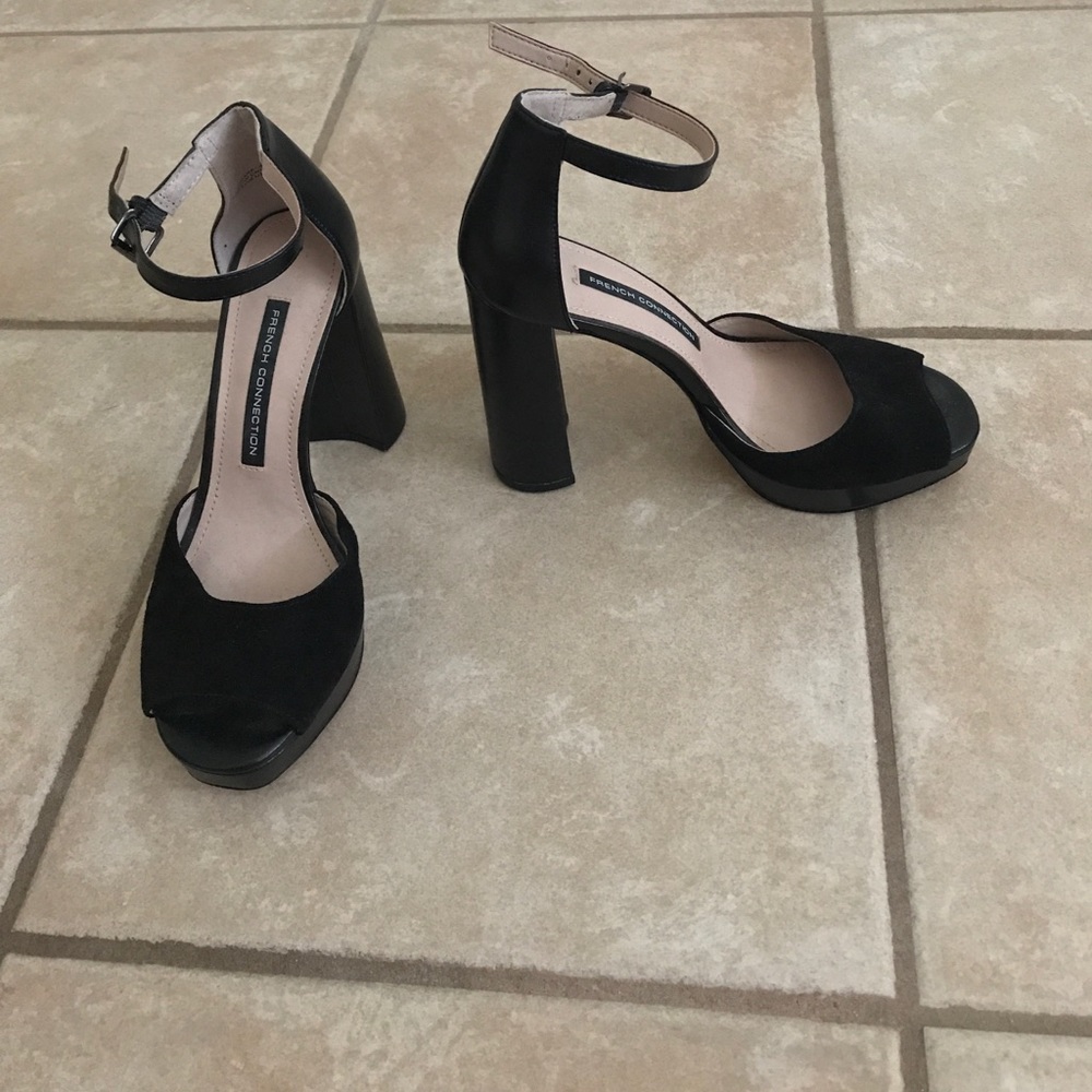 French connection ankle strap sandals